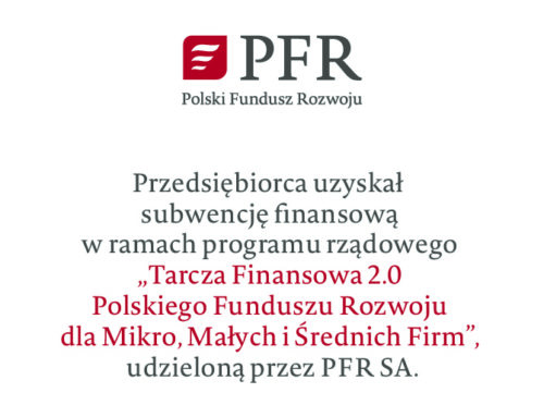 Udział w programie rządowym „Tarcza Finansowa 2.0 Polskiego Funduszu Rozwoju dla mikro, małych i średnich firm”